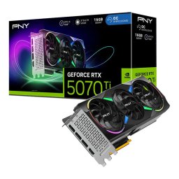 Placa video PNY RTX5070TI VERTO ARGB OC Triple Fan 16GB GDDR7 HDMI 3xDP
