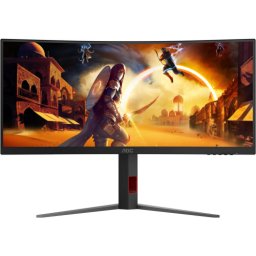 Monitor LED Curbat AOC CU34G4Z, 34 inch, 3440 x 1440 pixeli, 1 ms GTG, Negru