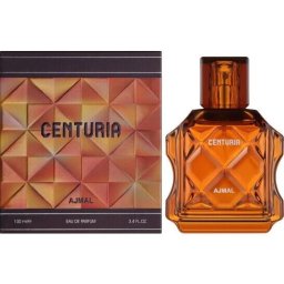 Ajmal Centuria - Apă de parfum (EDP), 100 ml - Categorie olfactivă: Woody - Note vârf: Bergamotă, Lavandă - Note mijloc: Cafea, Cardamom - Note bază: Vetiver, acord de piele