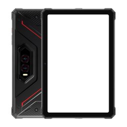 Tableta TAB R9 Plus, 24GB RAM (8+16GB), 512GB, Ecran 11" 2K, Baterie 20080 mAh, Lampă LED Camping 350 LM, Widevine L1, IP68/IP69K, Android 14, Rosie