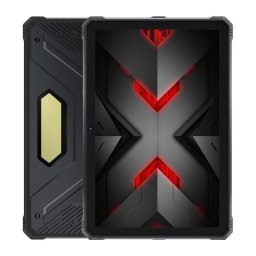 Tableta TAB R9 Pro, 20GB RAM (6+14GB), 256GB, Ecran 11" 2K, Baterie 20080 mAh, Baterie externă 10W, Lampă de camping 350 LM, IP68/IP69K, Android 14, Negru