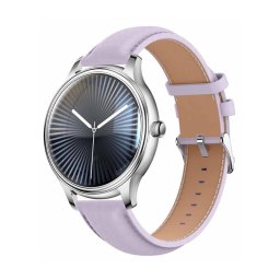Smartwatch L28 Silver-Purple + Purple leather strap