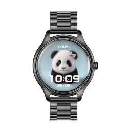 Smartwatch L28 Black + Black steel strap