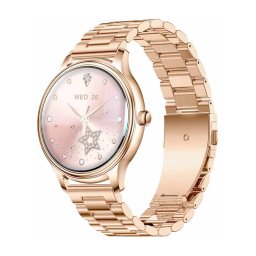 Smartwatch L28 Gold + Gold steel strap