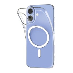 Husa Puro 0.3 MAG Ultra-Slim TPU Case Compatible with MagSafe for iPhone 17 - Transparent