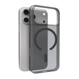 Husa Puro Daylight Magsafe Compatible Silicone Case for iPhone 17 Pro - Translucent Black