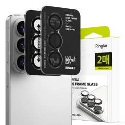 Folie Camera pentru Samsung Galaxy S26 / S26 Plus (set 2) - Ringke Camera Lens Frame Glass - Black