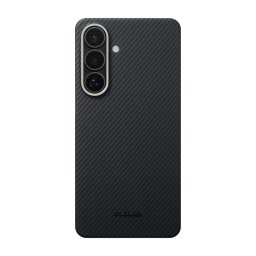 Husa Husa Pitaka pentru Samsung Galaxy S26 Plus, Edge Ultra-Slim Case, Negru/Gri