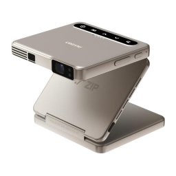 Videoproiector Videoproiector portabil AURZEN ZIP (auriu) – HD 720p, DLP, design pliabil tri-fold, autofocus, mirroring wireless, Bluet