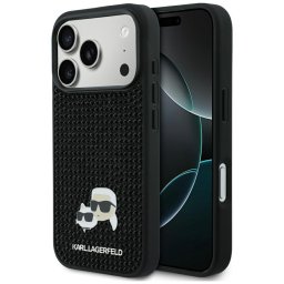 Husa Karl Lagerfeld Hardcase Rhinestone (KLHCP17L6PRKCLK) - Carcasă rigidă - compatibil cu Apple iPhone 17 Pro - culoare Negru