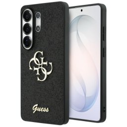 Husa Husa pentru Samsung Galaxy S26 Ultra - Guess Fixed Glitter Big 4G Metal Logo (GUHCS26LHG4SGK) - Black