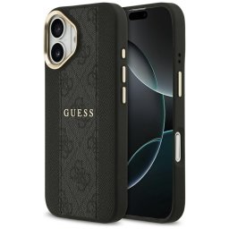 Husa Husa pentru iPhone 17 - Guess Hardcase 4G Stripe MagSafe (GUHMP17SPG4SEMCK) - Black
