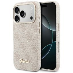 Husa Husa pentru iPhone 17 Pro - Guess 4G Script MagSafe (GUHMP17L5P4FWMSP) - Pink