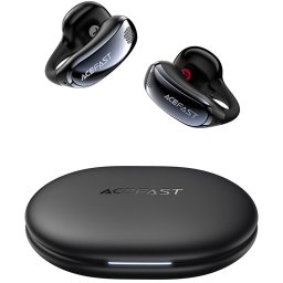 Casti OWS, Bluetooth 5.4, Bass, Microfon, Waterproof, 400mAh - Acefast Acefit SE (FA005) - Black