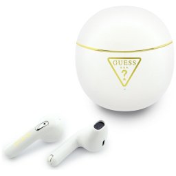 True Wireless Script Print Alb