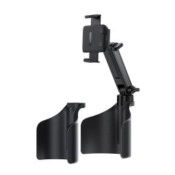 Suport auto pentru telefon si pahar cu cleme D63, negru