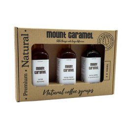 Mount Caramel – Syrup Set 3 × 100 ml – Pumpkin · Carrot Cake · Apple with Cinnamon