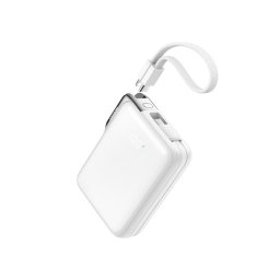 Baterie externa 10000 mAh 30W 1x USB-C 1x Lightning 1x Cablu USB-C Alb