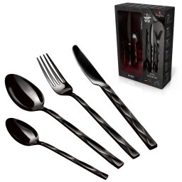 BERLINGER HAUS BH/3074 I-Rose Collection tacâmuri set 24 cu părţi Negru
