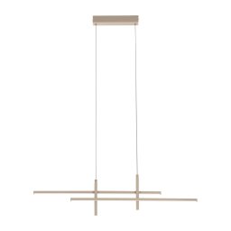 Eglo 901887 - Lustră LED suspendată pe cablu TREPILIANO LED/20W/230V bej