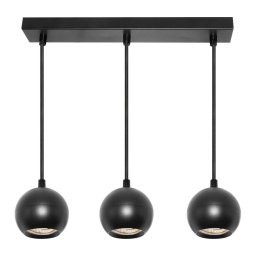 Osram - Lampă suspendată pe cablu SPOT SPHERAL 3xGU10/6W/230V neagră