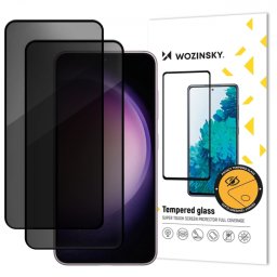 Folie de protectie Ecran Privacy WZK AntiSpy pentru Samsung Galaxy A18 5G A186 / A18 4G A185, Sticla Securizata, Full Glue, Set 2 bucati