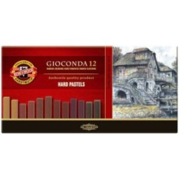 Creta Patrata Uleioasa, 7 x 7 x 75 mm, 12 Nuante de Maron, Koh-I-Noor Gioconda