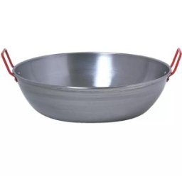 Cratita din Otel Lustruit pentru Paella, 20 cm, Perfect Home