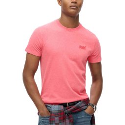 SUPERDRY T-Shirt Essential Logo Emb M1011245A 9vs punch pink marl