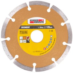 Disc diamantat segmentat Konner D71003 125 mm pentru beton si piatra
