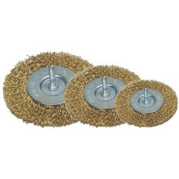 Set 3 perii de sarma ondulate cu tija Tigerlion A9002, 50/65/75 mm