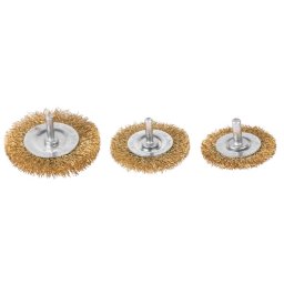 Set 3 perii sarma ondulate cu tija Tigerlion C9003, 50/65/75 mm