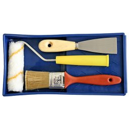 Set de vopsit 4 piese Strend Pro G04693 cu rola, pensula si spatula