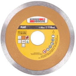 Disc diamantat plin Konner D71001 115 mm pentru taiere umeda