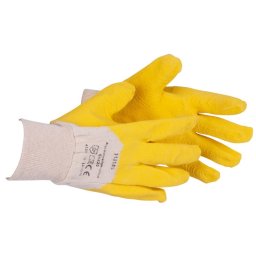 Manusi de lucru TWITE din bumbac cu latex natural, antiderapante, 10