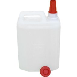 Canistra din plastic ICS M82225, 25 L, alba pentru lichide si combustibil