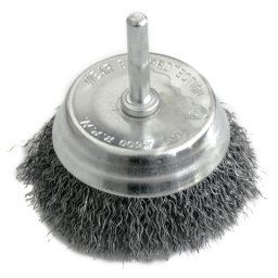 Perie cupa ondulata Strend Pro CCB-509, 63 mm, cu ax, sarma 0,3 mm