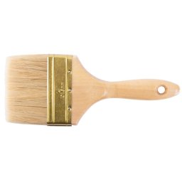 Pensula lata 4" Strend Pro JA019, pentru vopsit, maner din lemn, galbena