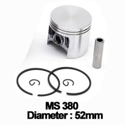 Piston complet 52 mm compatibil Stihl MS 380 / MS 381, bolt 10 mm