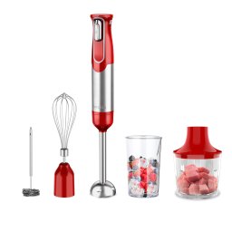 Set blender de mana fara fir Decakila 100W cu tocator 500 ml si accesorii