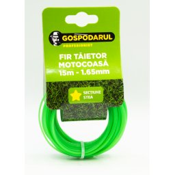 Fir taietor pentru motocoasa 15 m, 1,65 mm, sectiune stea Gospodarul