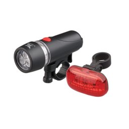 Set lanterna fata si stop spate pentru bicicleta, 5+5 LED, Ultra Bright
