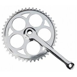 Angrenaj pedalier cu 1 foaie rotunda 46T Blade pentru bicicleta