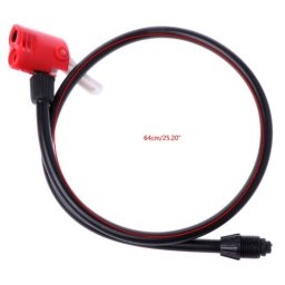 Racord pentru pompa auto cu cap dublu si furtun flexibil 64 cm