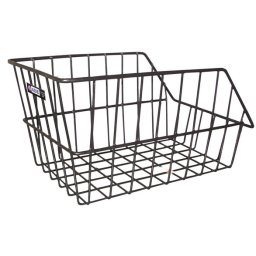 Cos spate pentru bicicleta din grilaj metalic decupat, 37x27x21 cm