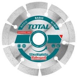 Disc diamantat pentru debitare beton TOTAL Basic 230 mm, umed/uscat
