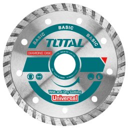 Disc diamantat TOTAL 230 mm pentru debitare beton, taiere umeda si uscata