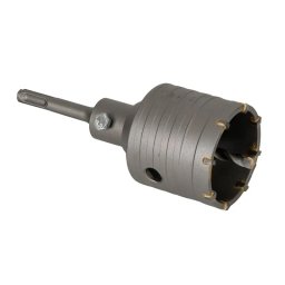Carota vidia pentru beton TOTAL 65 mm cu 8 lame TCT, adaptor si burghiu pilot