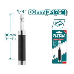 Prelungitor magnetic pentru biti TOTAL 80 mm, prindere 1/4