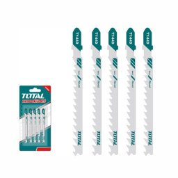 Set 5 lame TOTAL pentru fierastrau pendular, lemn, 74 mm, 6 TPI